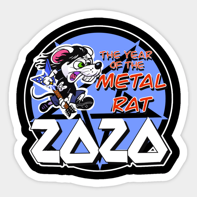 2020 METAL RAT Sticker by Biomek